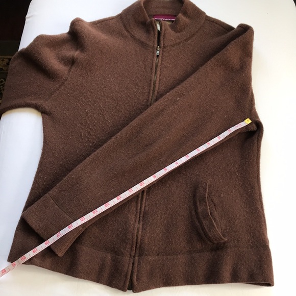 Suzanne Grae Lambswool Full Zip-up Sweater - Picture 8 of 11
